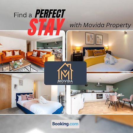 Stylish Two Bed Town Centre Apartment By Movida Property Group Short Lets & Serviced Accommodation With Parking Harrogate Dış mekan fotoğraf