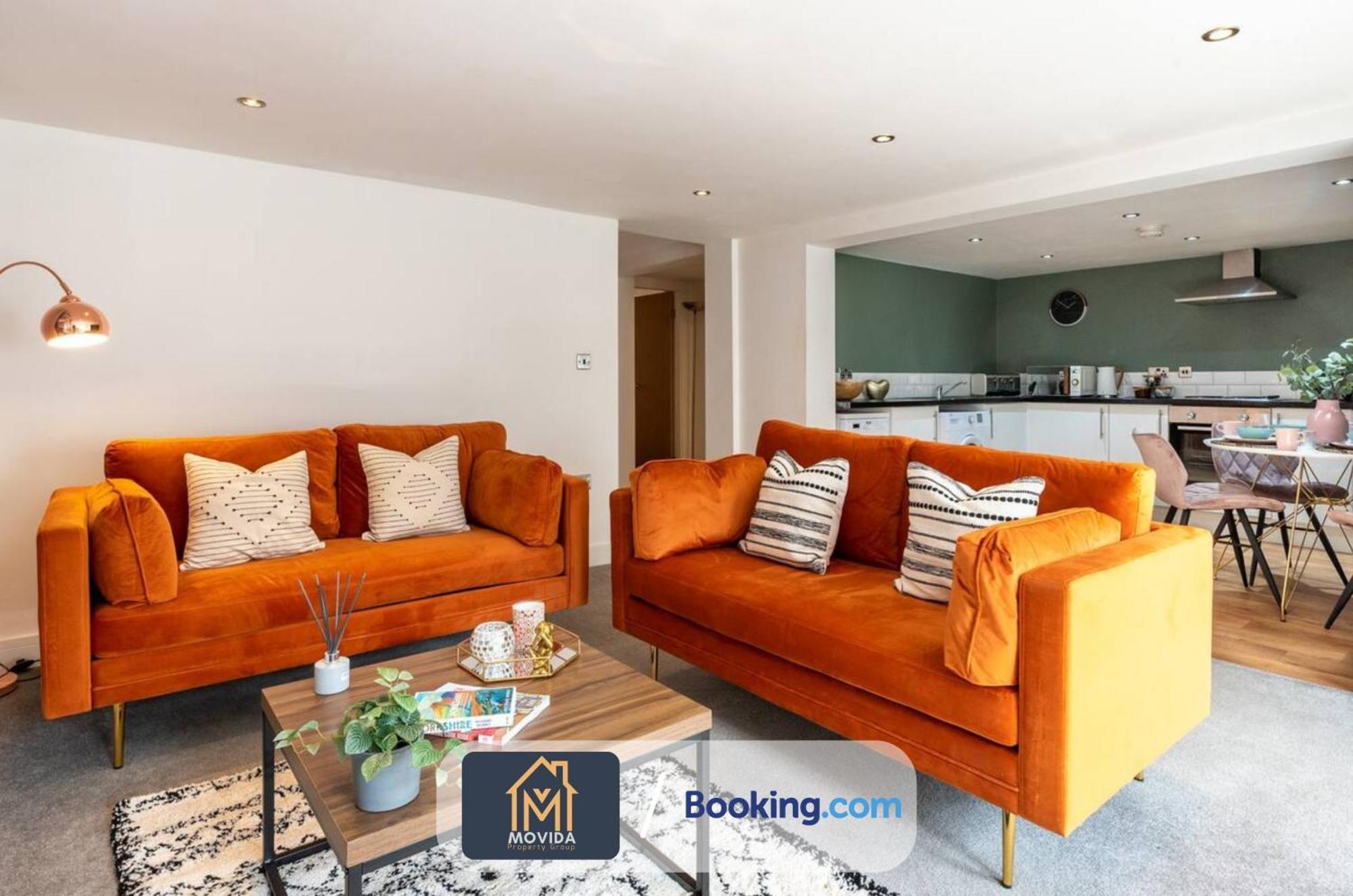 Stylish Two Bed Town Centre Apartment By Movida Property Group Short Lets & Serviced Accommodation With Parking Harrogate Dış mekan fotoğraf