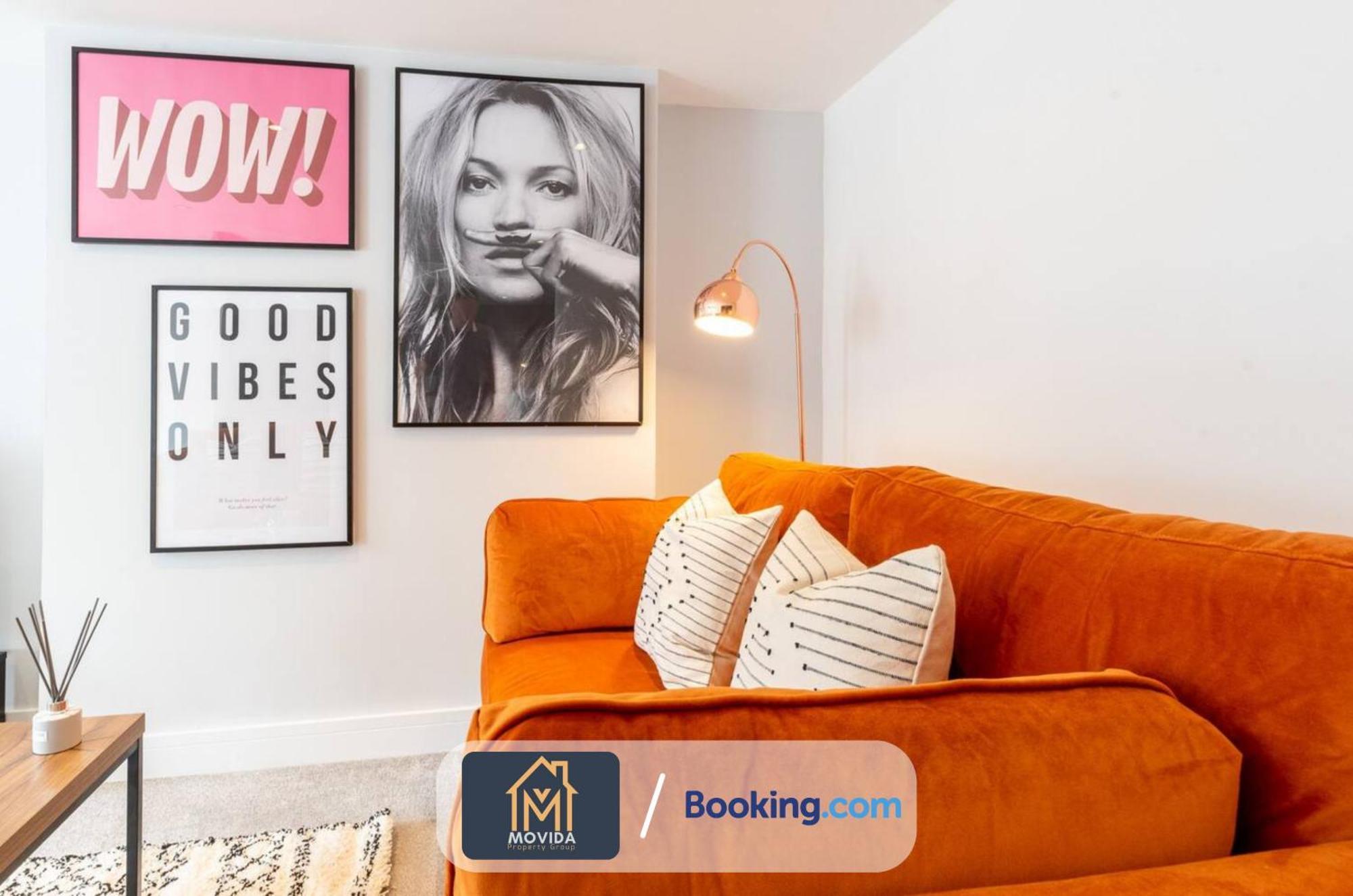 Stylish Two Bed Town Centre Apartment By Movida Property Group Short Lets & Serviced Accommodation With Parking Harrogate Dış mekan fotoğraf