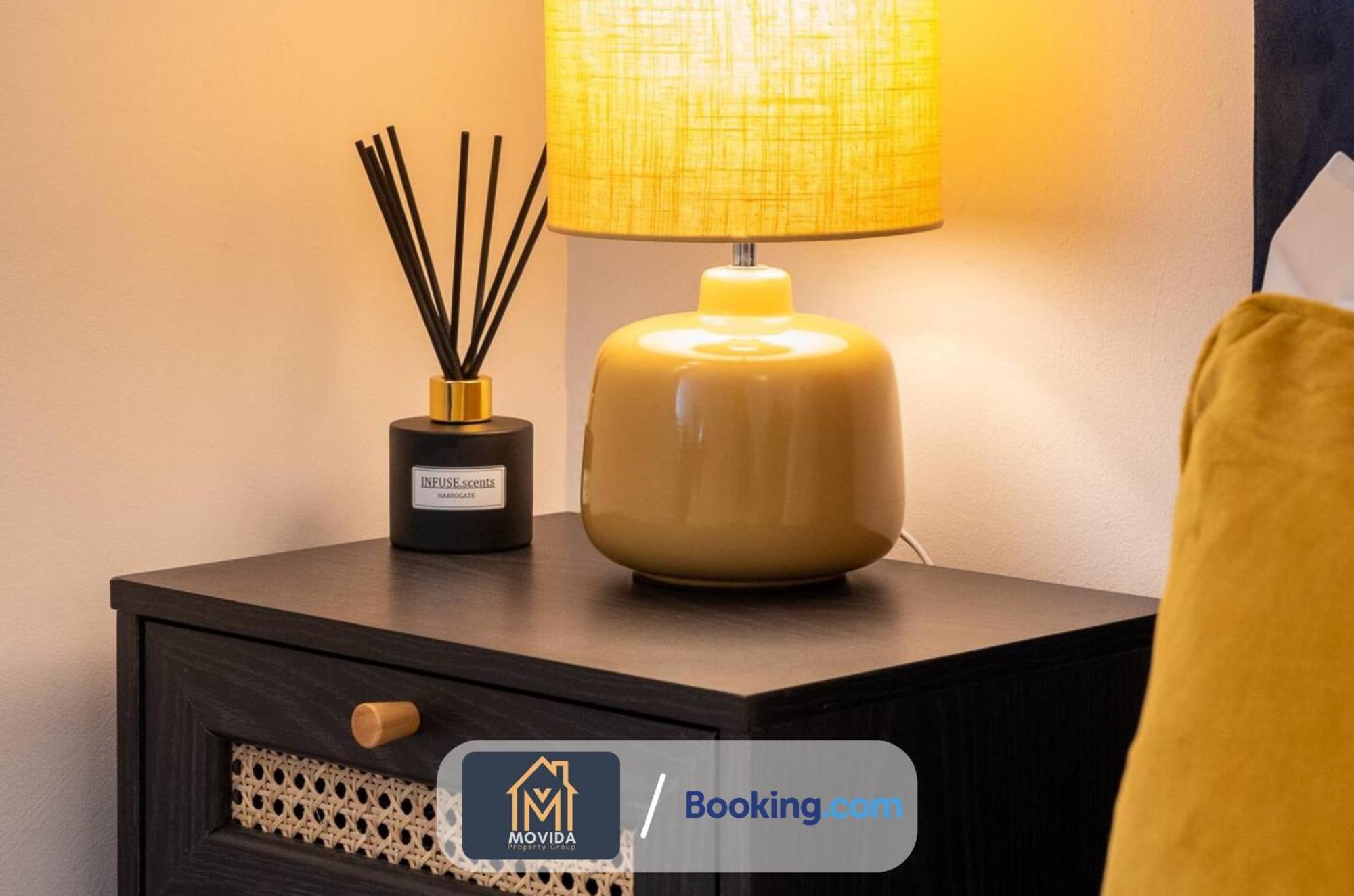 Stylish Two Bed Town Centre Apartment By Movida Property Group Short Lets & Serviced Accommodation With Parking Harrogate Dış mekan fotoğraf