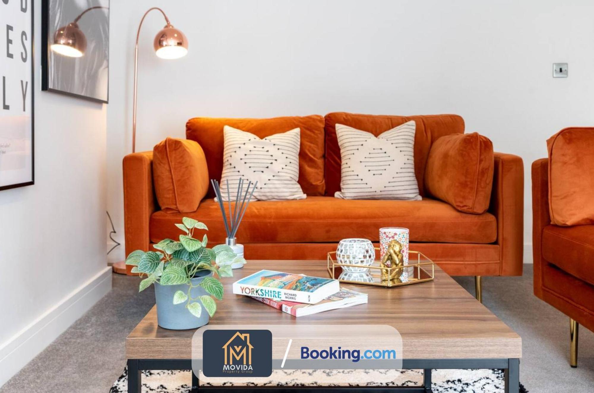 Stylish Two Bed Town Centre Apartment By Movida Property Group Short Lets & Serviced Accommodation With Parking Harrogate Dış mekan fotoğraf