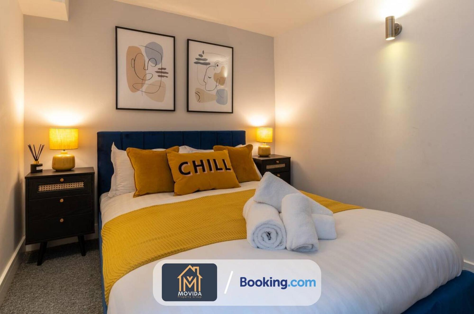 Stylish Two Bed Town Centre Apartment By Movida Property Group Short Lets & Serviced Accommodation With Parking Harrogate Dış mekan fotoğraf
