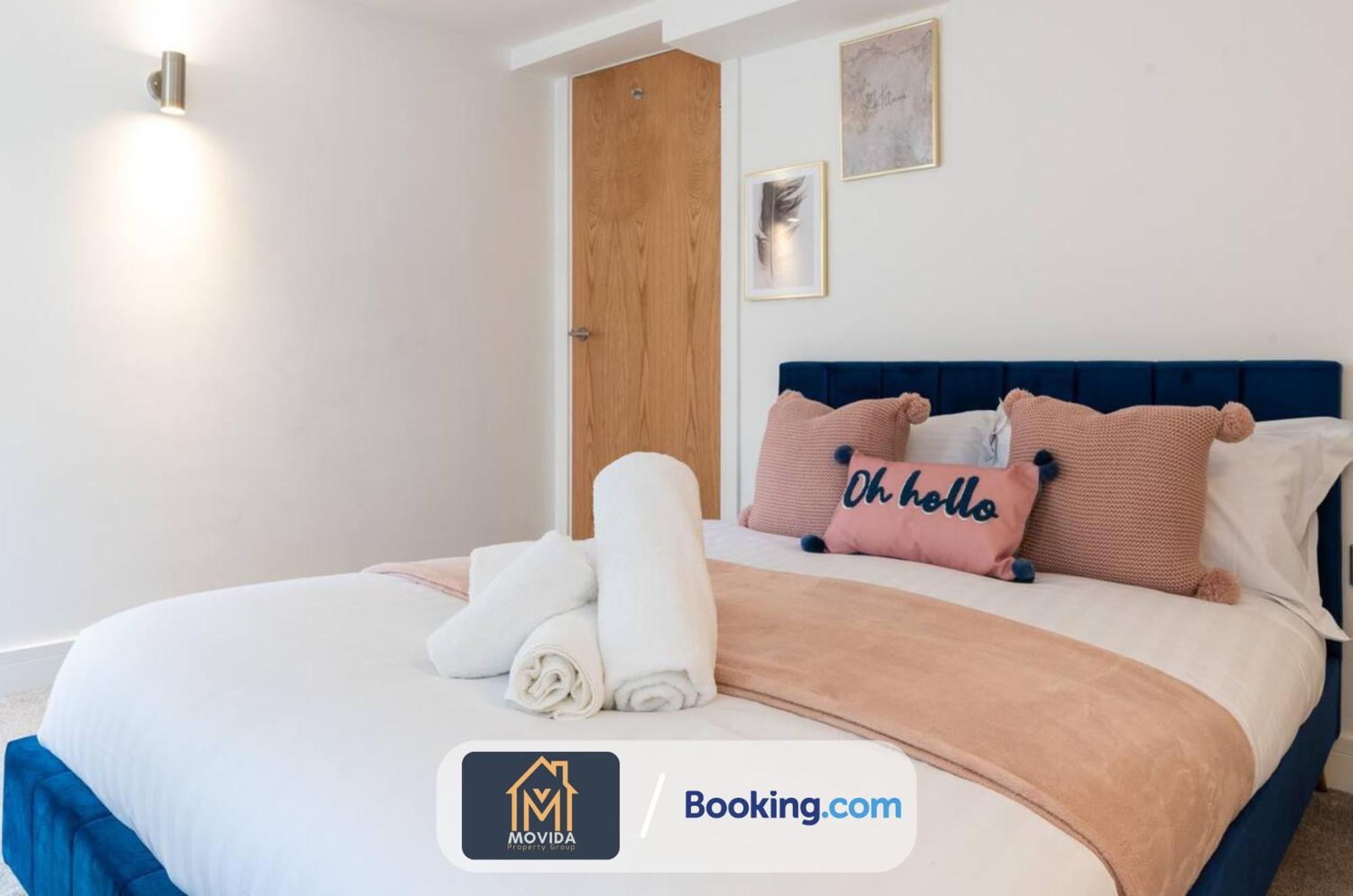 Stylish Two Bed Town Centre Apartment By Movida Property Group Short Lets & Serviced Accommodation With Parking Harrogate Dış mekan fotoğraf