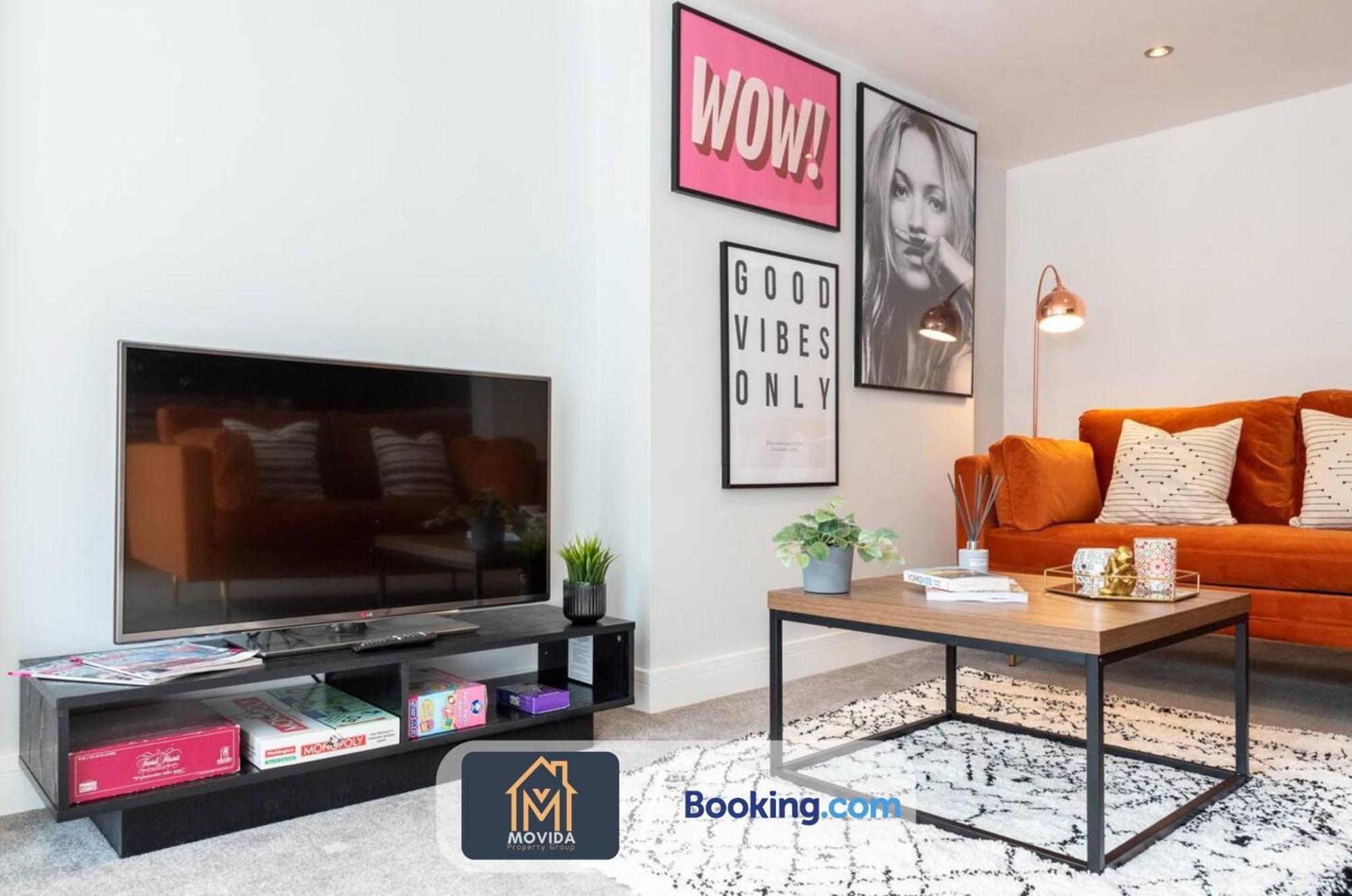 Stylish Two Bed Town Centre Apartment By Movida Property Group Short Lets & Serviced Accommodation With Parking Harrogate Dış mekan fotoğraf